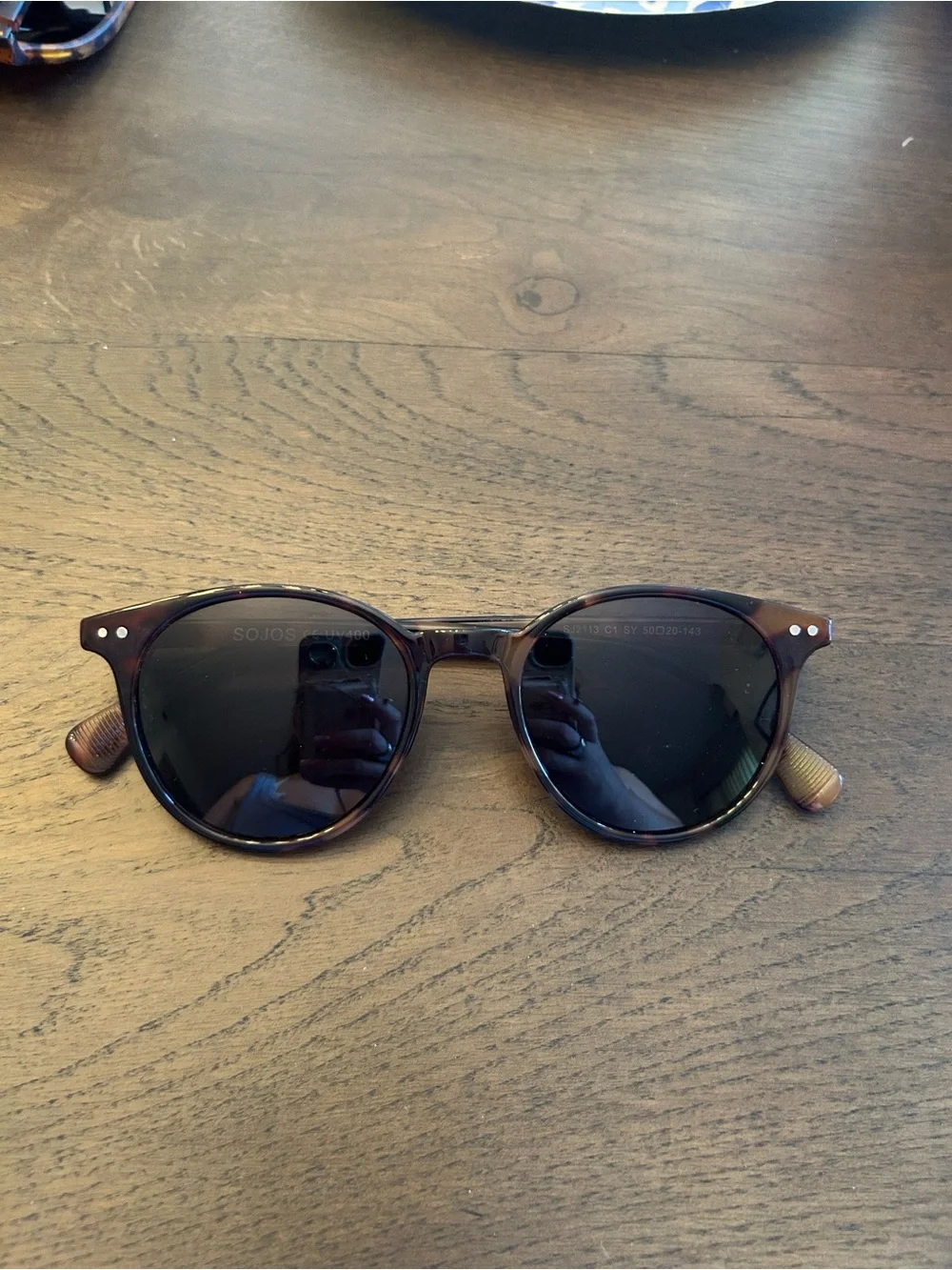 SOJOS Small Round Classic Polarized Sunglasses for Women Men Vintage Style
